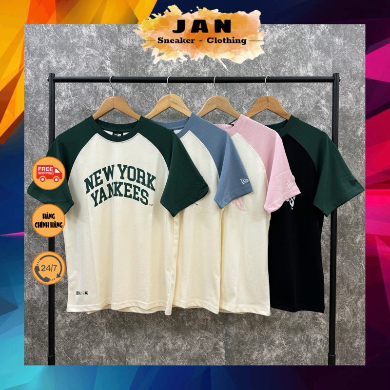 Áo Thun NEW ERA Tay Màu Nhiều Mẫu Auth | Jan Shop