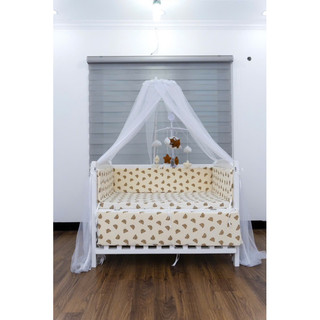 Quây Ga Chất Liêu Xô Muslin Cao Cấp, mềm mại, an toàn cho da em bé, Quây Ga Nôi Cũi Trẻ Em