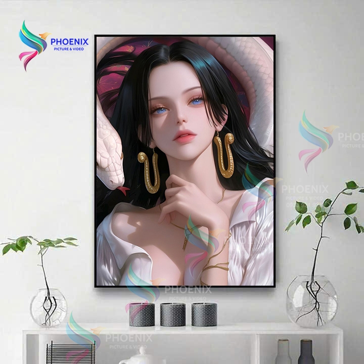 Poster One piece- Poster Boa Hancock, Decal one piece Boa Hancock