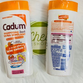 Dầu gội Cadum mơ 400ml hàng Pháp cho bé