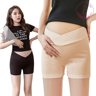  Quần mặc váy bầu cạp chéo HỒNG NAM VY cotton cao cấp 