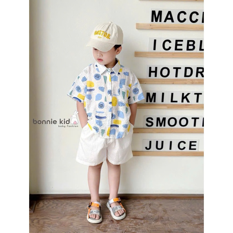 [Helen Kids Shop] - Set đũi mặc hè phong cách cho bé trai 16-26kg