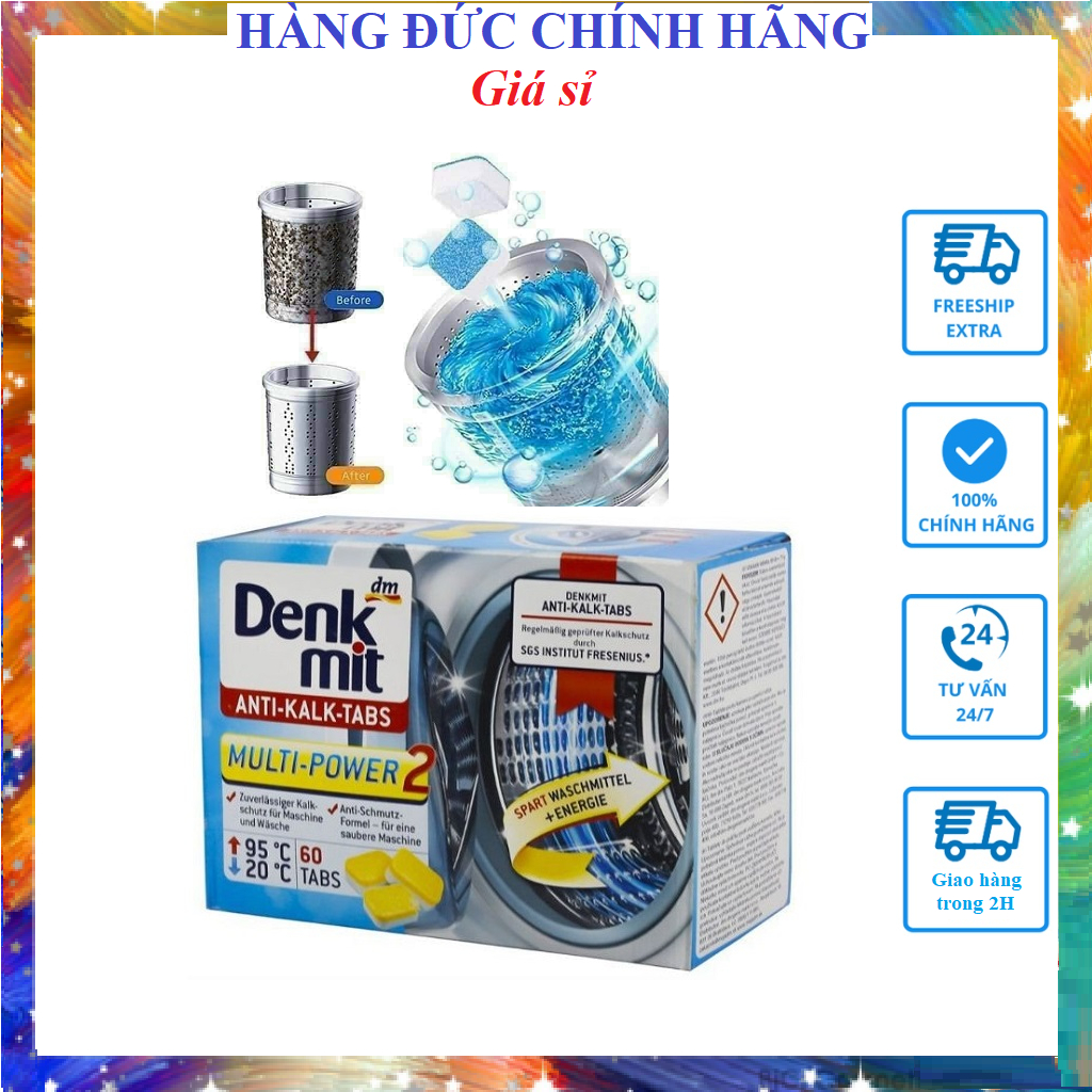 Viên tẩy lồng giặt Denkmit