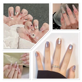 [ LINK TỔNG HỢP MÃ G ] - Móng Tay Giả Đính Đá Kèm Keo, 1 Bộ 24-30 Móng đủ size, mã G link 2