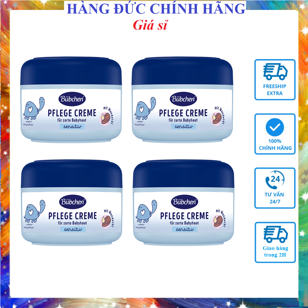 [Nhập Khẩu 100%] Kem dưỡng da Bubchen Pflege Creme cho bé Đức
