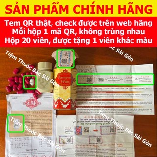Sâm Nhung Hoàn Đỏ 20 viên - Samyun Wan (Date mới, hỗ trợ tăng cân)