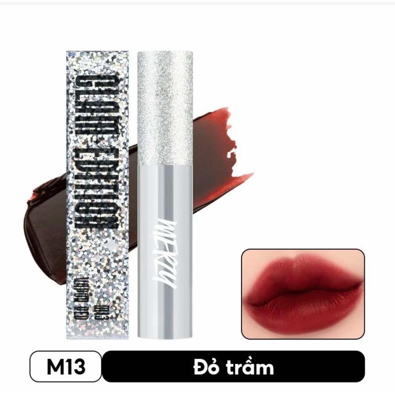 [VỎ BẠC] SON KEM LÌ MERZY GLAM MELLOW #M13 VAPOR RED
