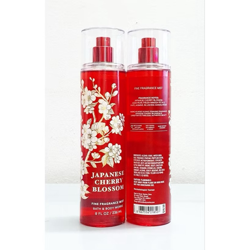 Xịt Thơm Bath & Body Works Japanese Cherry Blossom Fine Fragrance Mist Hương Hoa Anh Đào