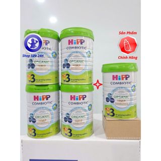 MUA 4 TẶNG 1 Sữa HiPP ORGANIC Mẫu Mới Số 1, 2, 3, 4 Lon 800g