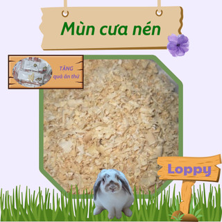 (1kg) Mùn nén lót chuồng dành cho thỏ/chuột hamster/bọ ú (chuột lang)/sóc