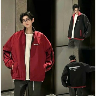 Áo Khoác Gió 2 Mặt Nam Nữ Form Rộng, Áo Jacket Hai Mặt Chống Nước Chống Gió Vải Gió Tráng Bạc