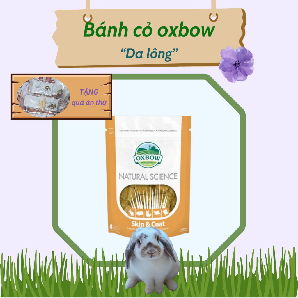 Nguyên gói viên Oxbow vitamin - viên dinh dưỡng dành cho thỏ/chuột/sóc/chinchilla