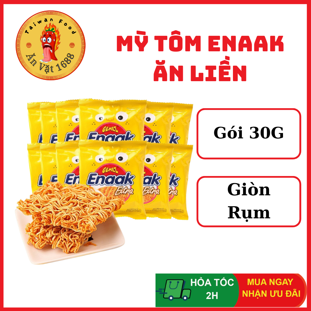 Mỳ Tôm ENAAK Ăn Liền - Mỳ Trẻ Em Enaak Vị Gà - Gói 30G - Ăn Vặt 1688