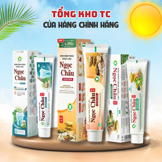 Kem đánh răng dược liệu Ngọc Châu 100g/170g - Muối tinh khiết giúp ức chế sự phát triển của vi khuẩn trong răng miệng