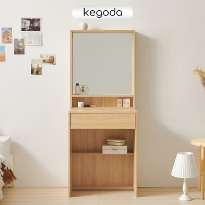 Bàn Trang Điểm Có Gương Và Ngăn Kéo Simple Màu Trắng, Oak Sồi KEGODA KGD95
