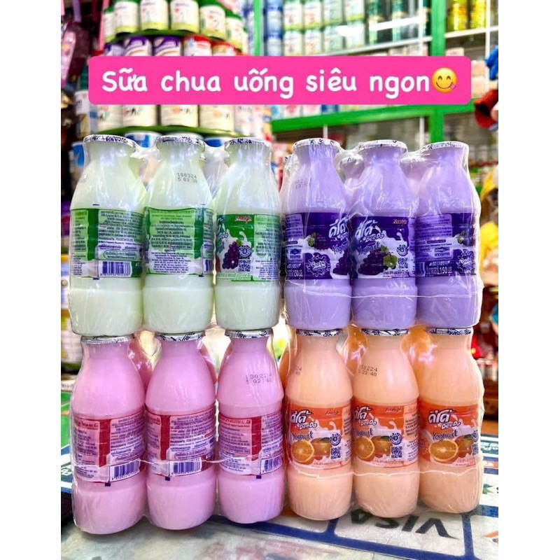 Sữa chua uống Deedo Thái Lan lốc 6 chai/ chai 300ml này  .