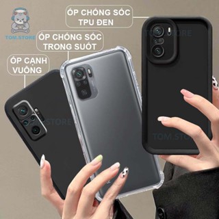 Ốp lưng Xiaomi Redmi NOTE 10 / 10S / 10 Pro chống sốc đen,kem,TPU viền vuông,chống sốc trong suốt silicon