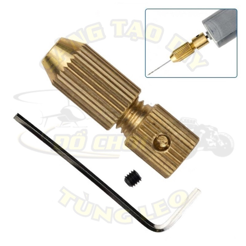 [Nhiều tùy chọn] Đầu kẹp mũi khoan mini 2mm - 2.3mm - 3.17mm dùng cho motor 180 - 380 - 550