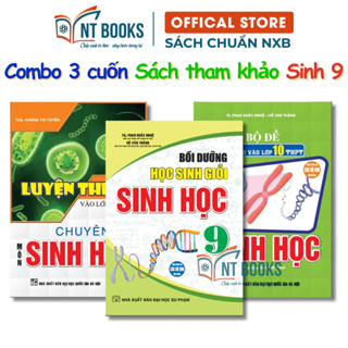 Sách - Combo Luyện Thi Vào Lớp 10 Chuyên Môn Sinh Học + Bồi Dưỡng Học Sinh Giỏi Sinh Học 9 + bộ đề ôn thi vào lớp 10 THP