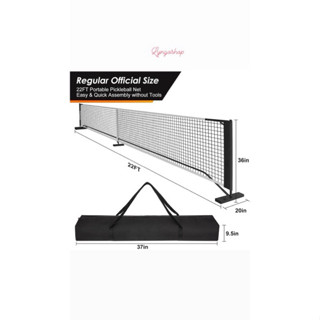 Bộ khung va lưới Pickleball  combo 2 bóng tập di động tiêu chuẩn thi đấu, khung lưới tập  pickleball 6,7m PICKLEPRO
