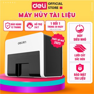Máy Hủy Tài Liệu DELI 9931N Thiết Kế Mới Hủy Siêu Nhỏ Bảo Mật Tài Liệu Giấy Tờ Hạn Chế Tiếng Ồn