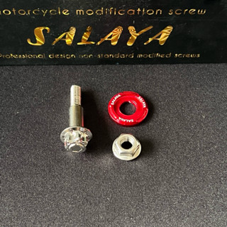 Ốc tay thắng đĩa tặng kèm tán + long đền đỏ ( mẫu M3 ) - inox 304