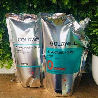 Cặp duỗi cao cấp Goldwell Structure Shine 400mlx2 T