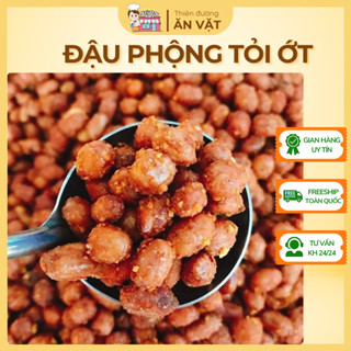 【LOẠI NGON  Đậu Phộng Cháy Tỏi Ớt, Giòn Bùi Cay Cay - Đậu Phộng Tỏi Ớt - Đậu Phộng Rang Cay Ăn Vặt