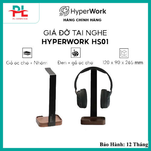 Giá đỡ tai nghe HyperWork HS01 - Hàng chính hãng