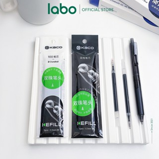 Ngòi Bút Gel Kaco 0.5mm Ruột Mực Đen, Xanh, Đỏ