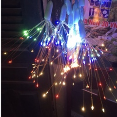 Dây bóng đèn nháy led trang trí 5 chùm pháo hoa 3 tầng 8 hiệu ứng nháy,trang trí tết nhà hàng noel đ