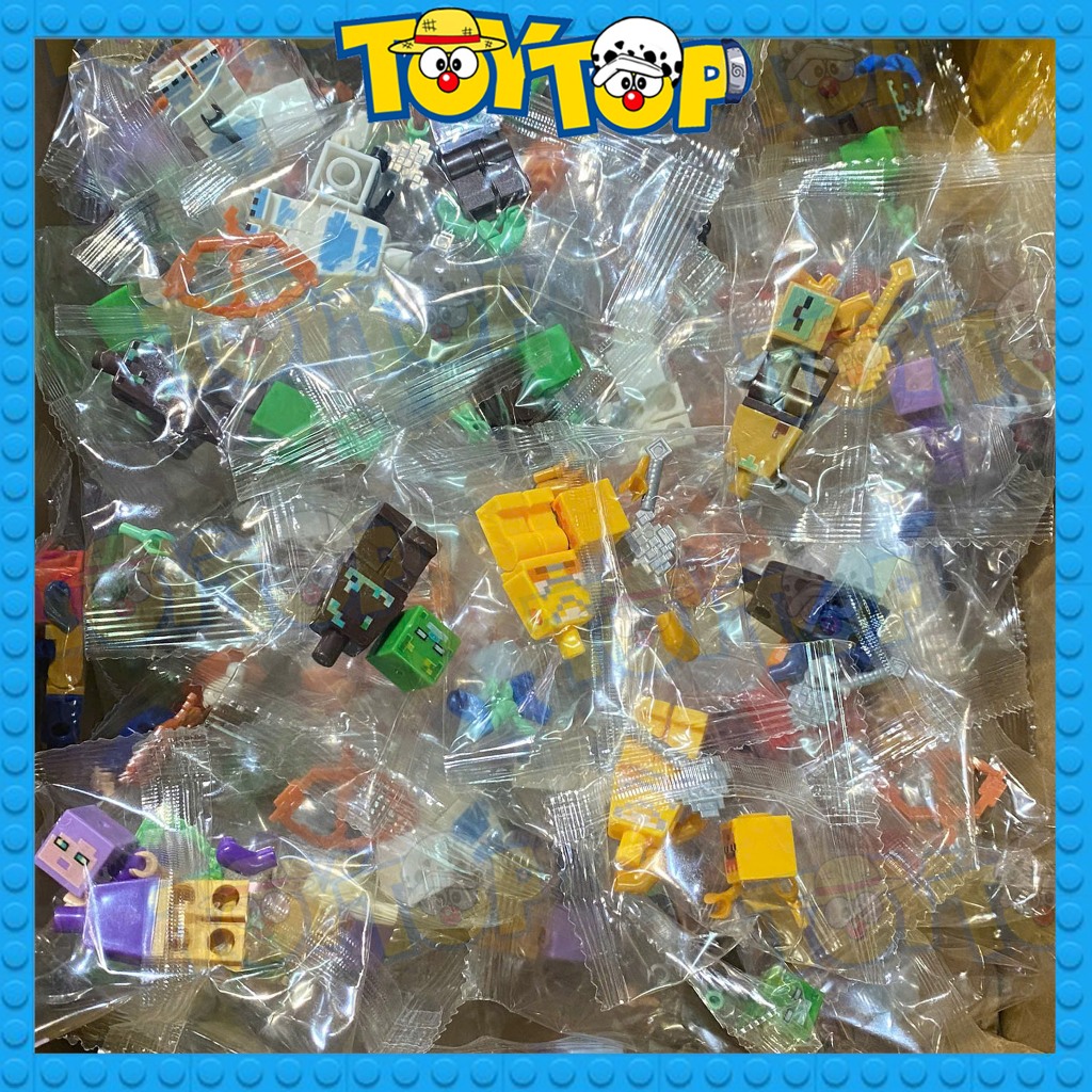 [Lẻ 1 mini ngẫu nhiên] Đồ chơi lắp ráp minifigure ngẫu nhiên 1 mini nhân vật minecraft thế giới vuôn