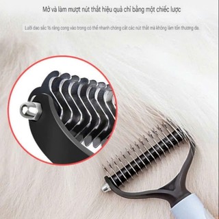 Lược chải lông, gỡ rối cho chó mèo (5x17cm)