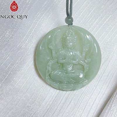 Mặt dây chuyền cẩm thạch - Dây chuyền cẩm thạch type A phật thiên thủ thiên thiên nhãn - Ngọc Quý