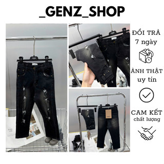 Quần Jeans Cho Bé Trai Phối Rách Chuẩn Cho Các Công Tử Nhí