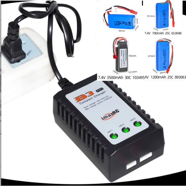 Sạc Pin B3 Cân Bằng Dùng Cho Mạch Pin 7.4v , 11.1v xe điều khiển máy bay flycam rc