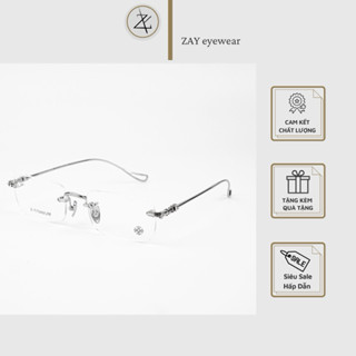 Gọng Kính Khoan Ốc Không Viền Titanium nam nữ CH SINNERGASM-A hàng cao cấp