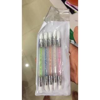 Bộ cọ Silicon (5 cái)  làm móng tay nail