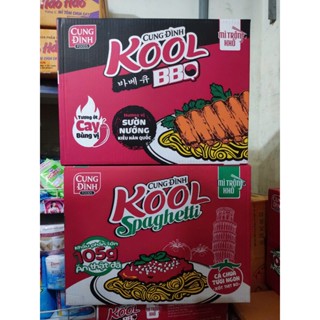 THÙNG MÌ TRỘN KHÔ CUNG ĐÌNH KOOL SPAGHETTI /BBQ 105g x 30 Gói