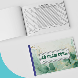 SỔ CHẤM CÔNG  - 100 TỜ  - KHỔ A4 - IN 2 MẶT