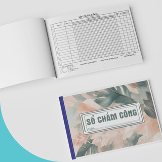 SỔ CHẤM CÔNG  - 100 TỜ  - KHỔ A4 - IN 2 MẶT