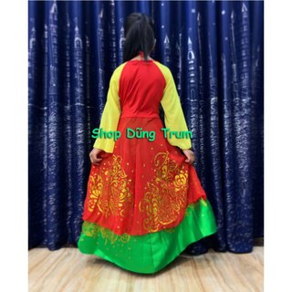 Váy tứ thân trẻ em biểu diễn
