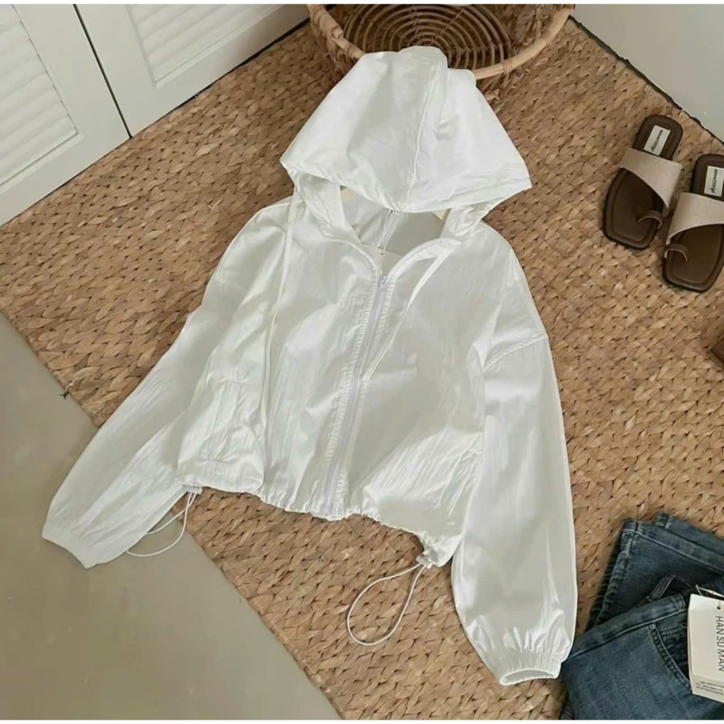 Áo gió nữ ,áo khoác nữ, áo khoác ,chất gió loại 1 2 lớp dày dặn ,chắn gió và nắng, form 40-55kg - Tổng Kho HN