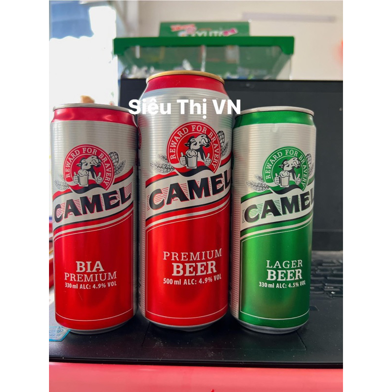 Lon bia Camel đỏ, xanh 330-500ml