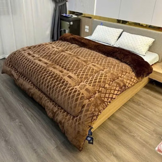 Chăn Nỉ Lông Cừu COCO Siêu Ấm Chính Hãng Mền Dày Mịn Kích Thước 2mx2m3 Nặng 4kg - Hàng Xuất Nhật