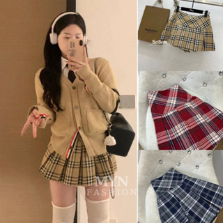 Chân Váy Kẻ Xếp Ly Dáng Ngắn Cạp Lưng Cao Họa Tiết Sọc Caro, Chân Váy Tennis Ngắn Cạp Trễ Mặc Đi Chơi [MYN - 009]