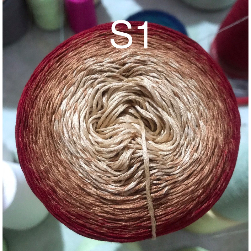 Sợi hè coconut Silk siêu mát - tông cầu vồng sợi 0.8 và 1.0mm, 148k/300g  đan móc áo, váy, khăn…