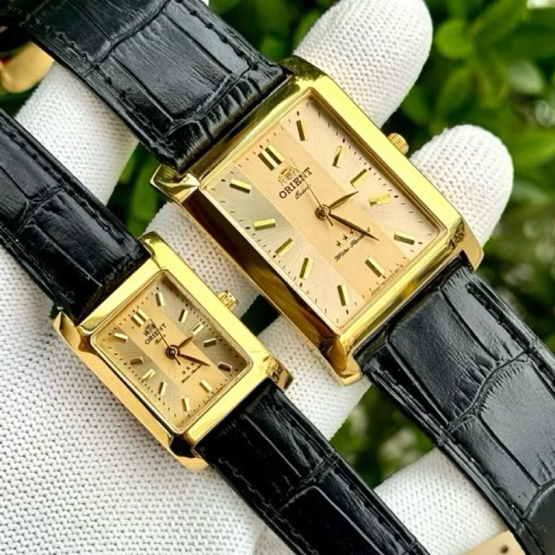 Đồng hồ cặp O.R trẻ trung đơn giản. Kính sapphire. Máy pin Nhật bền bỉ. Chống nước tốt