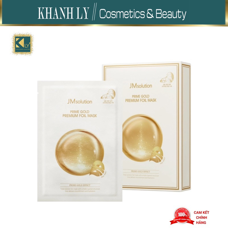 Mặt nạ trẻ hoá 24k Gold JM Solution (5 Miếng)