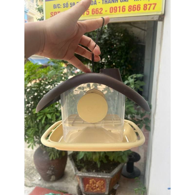 Máng Ăn Cho Chim, Tự Động Dành Cho Chim Cảnh (Phù Hợp Nuôi Avi) Treo Ban Công, Chim Sẻ (MS05)